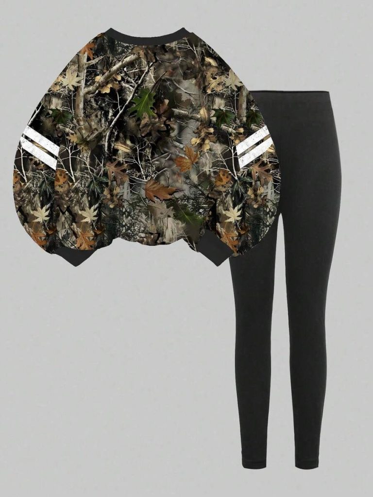 Slaydiva Women's Fall/Winter/Casual Streetwear Crew Neck Sweatshirt And Leggings Set/Back To School/Y2K/Outfits/Streetwear/Eagle & NO.23 Graphic - Image 8