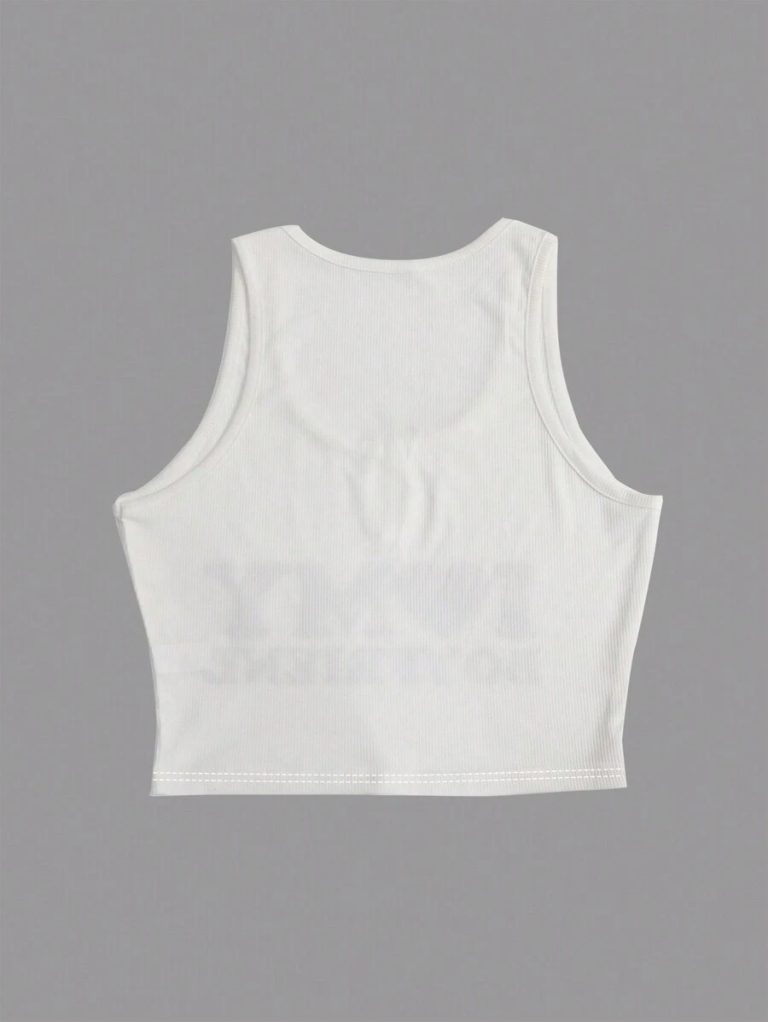 Women's Fashion Heart & Letter Print Slim Fit Camisole - Image 3