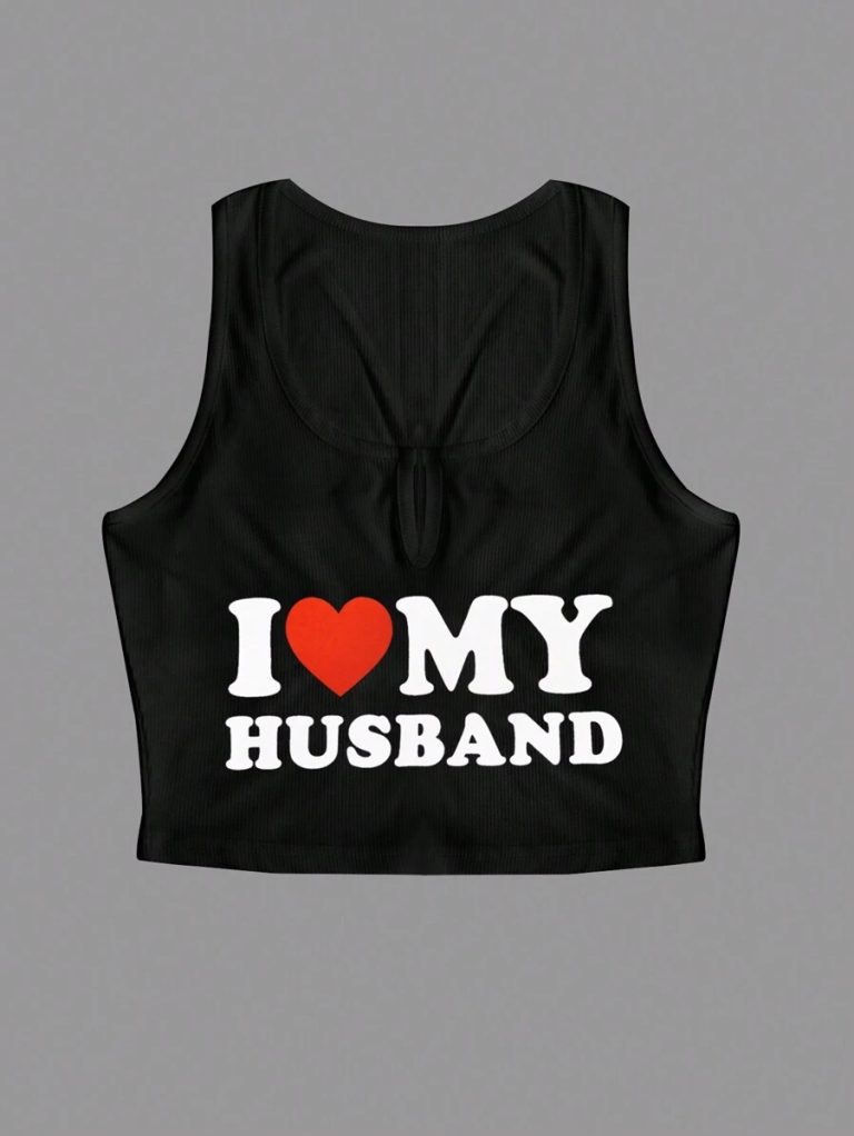 Women's Fashion Heart & Letter Print Slim Fit Camisole - Image 7