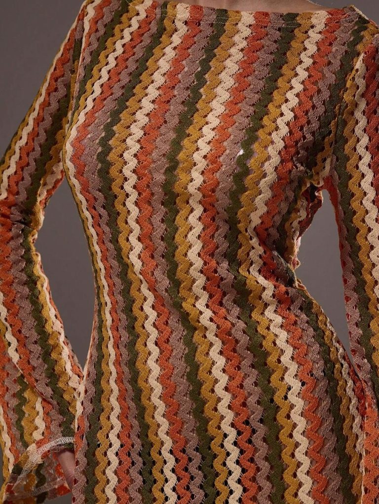 MUSERA Textured Stripe Knit Flared Maxi Dress Spring Summer Vacation Boho Ibiza Elegant Beach Cute Wedding Guest, Elegant, Date Night, Christmas, Halloween, Fall, Winter - Image 19