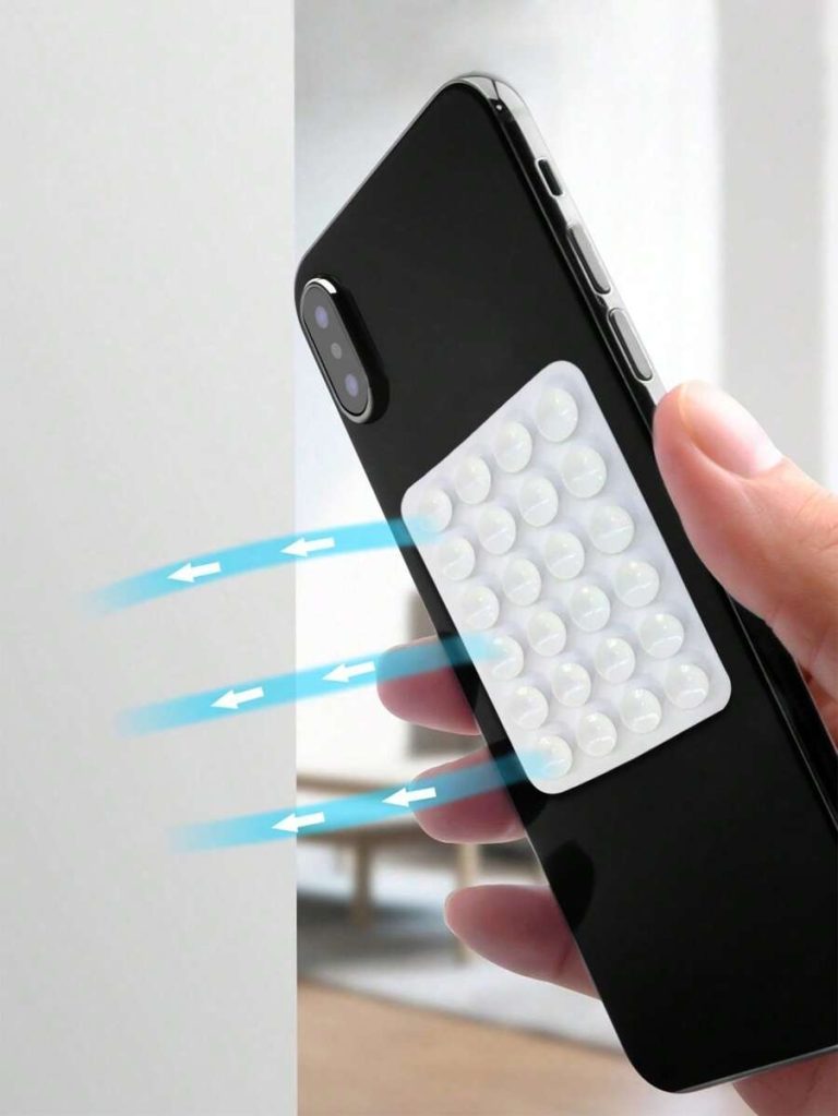 1pc Silicone Phone Anti-Slip Suction Cup Pad, 24pcs Silicone Suction Cups, Adhesive Design, Multi-Color Options Compatible With IPhone, Android Phone, Gift For Birthday, Family, Friends Phone Holder, Phone Stand, Phone Accessories - Image 3