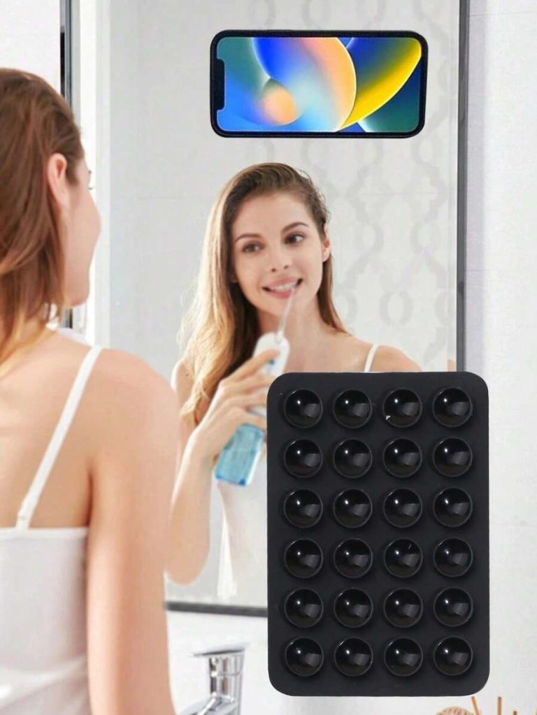 1pc Silicone Phone Anti-Slip Suction Cup Pad, 24pcs Silicone Suction Cups, Adhesive Design, Multi-Color Options Compatible With IPhone, Android Phone, Gift For Birthday, Family, Friends Phone Holder, Phone Stand, Phone Accessories - Image 6