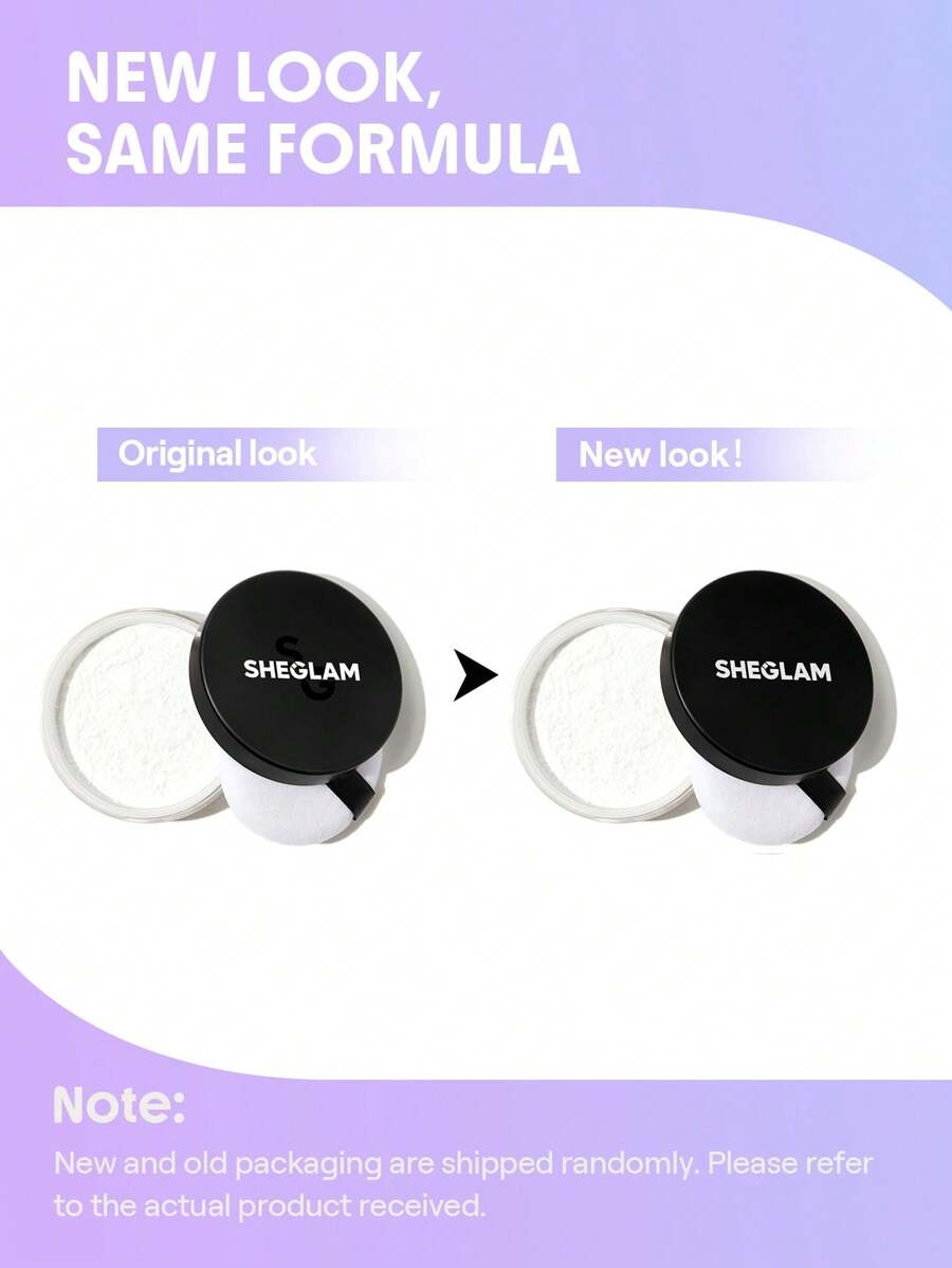 SHEGLAM Baked Glow Setting Powder-Light Brown Oil Control Loose Setting Powder Translucent Pore-Less Flawless Smooths Fine Lines Glowy Powder Brand Beauty Makeup Cosmetic For Women Girls Perfect For Fall Winter Ideal For Y2K Fancy Fashion Suitable For Birthday Present Halloween Party Ready Best Color - Image 8