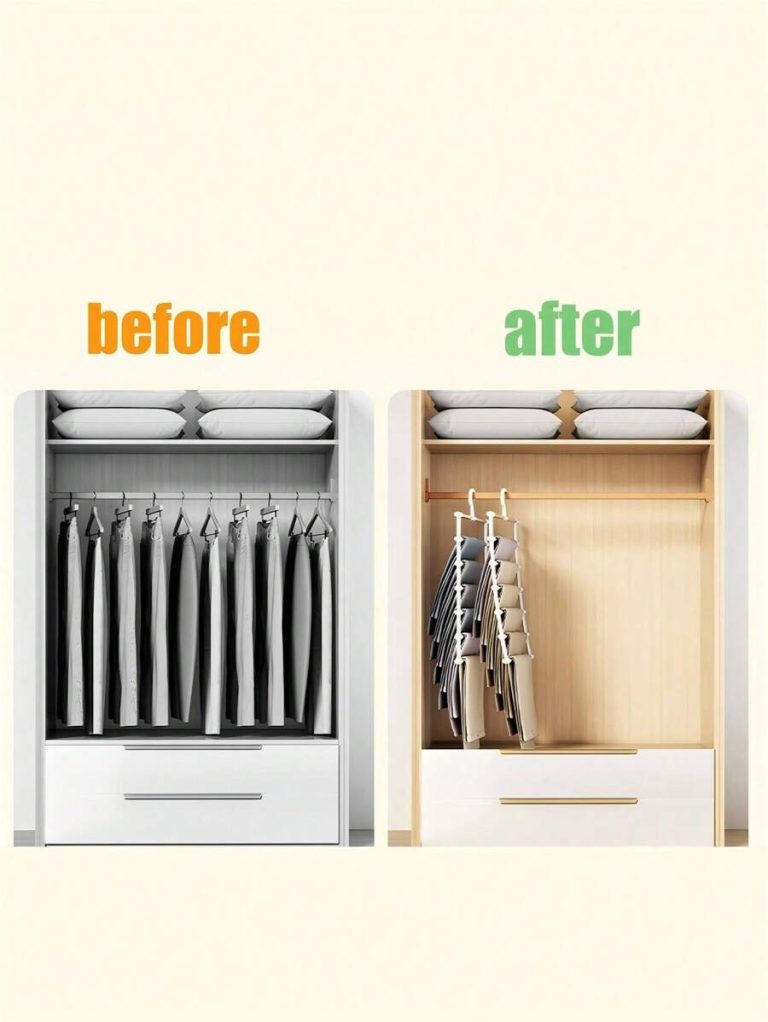Multi-Layer Pants Hanger - Clothing Forms A Space-Saving, Non-Slip Wardrobe Organizer For Scarves, Jeans, Pants With Multi-Layer Shelves And A Sturdy Design(This Product Needs To Be Assembled By Itself. Installation Is Simple And Easy To Operate),Spring,Minimalist,Summer Tops - Image 7