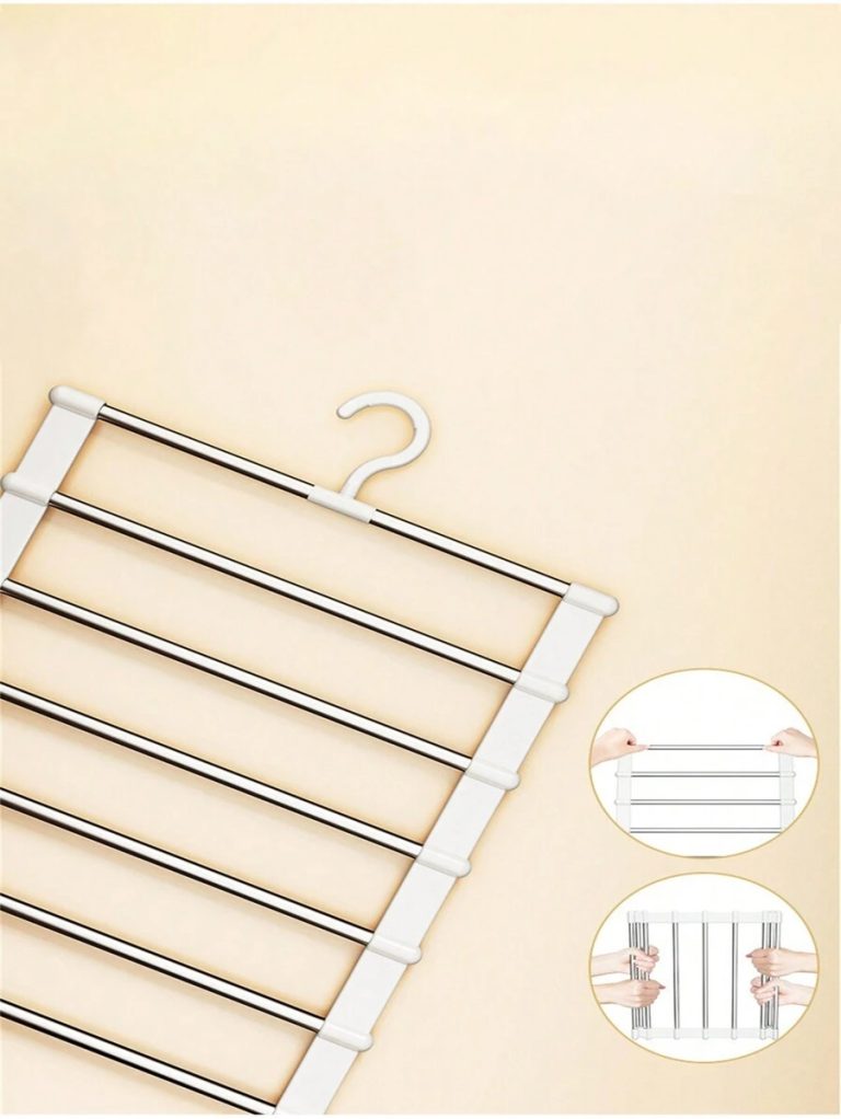 Multi-Layer Pants Hanger - Clothing Forms A Space-Saving, Non-Slip Wardrobe Organizer For Scarves, Jeans, Pants With Multi-Layer Shelves And A Sturdy Design(This Product Needs To Be Assembled By Itself. Installation Is Simple And Easy To Operate),Spring,Minimalist,Summer Tops - Image 8