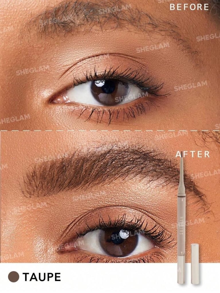 SHEGLAM Brows On Demand 2-In-1 Brow Pencil-Chocolate Waterproof Liquid Eyebrow Pen Sweat-Proof Anti-Oil Natural Brow Filling Outlining Eyebrow Cream Gel Makeup Brand Beauty Makeup Cosmetic For Women Girls Perfect For Fall Winter Ideal For Y2K Fancy Fashion Suitable For Birthday Present Halloween Party Ready Best Color - Image 3