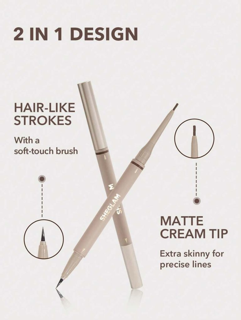 SHEGLAM Brows On Demand 2-In-1 Brow Pencil-Chocolate Waterproof Liquid Eyebrow Pen Sweat-Proof Anti-Oil Natural Brow Filling Outlining Eyebrow Cream Gel Makeup Brand Beauty Makeup Cosmetic For Women Girls Perfect For Fall Winter Ideal For Y2K Fancy Fashion Suitable For Birthday Present Halloween Party Ready Best Color - Image 9