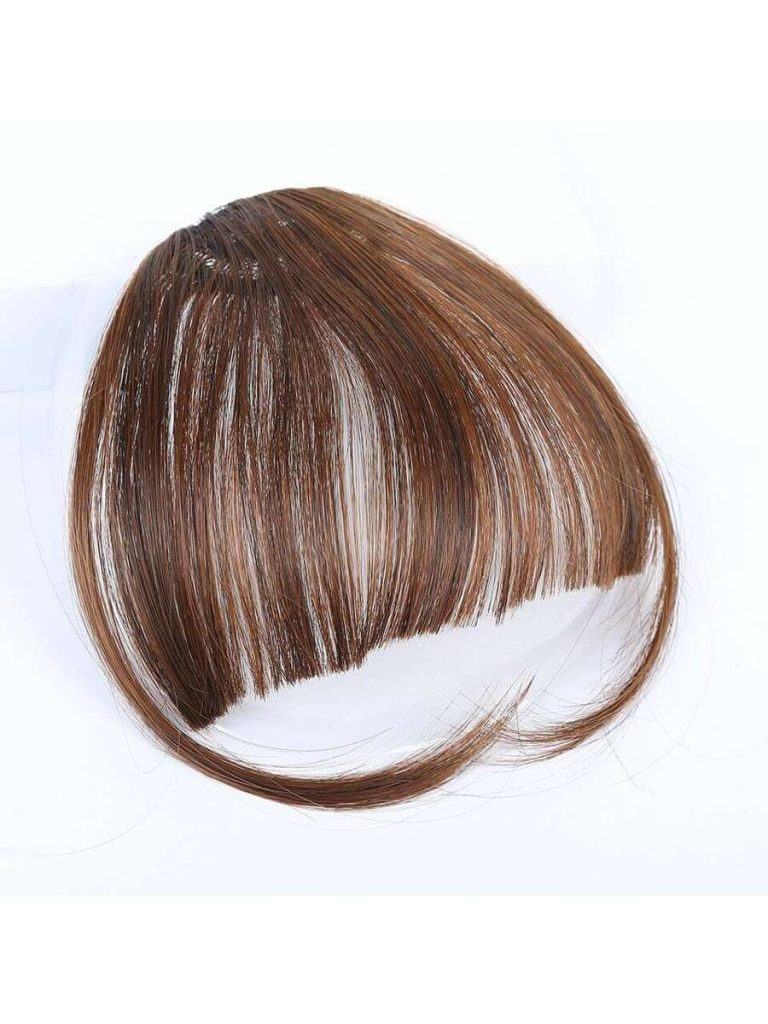 Clip In Bangs Front Neat Black Bangs Hairpiece Synthetic Fake Wig Piece Bangs Hairpiece Clip In Hair Extensions For Women Heat Resistant - Image 24