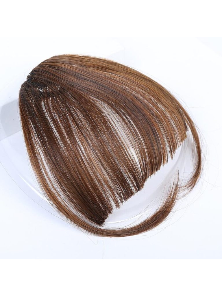 Clip In Bangs Front Neat Black Bangs Hairpiece Synthetic Fake Wig Piece Bangs Hairpiece Clip In Hair Extensions For Women Heat Resistant - Image 25