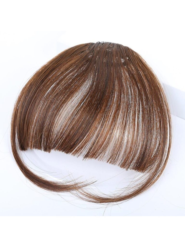 Clip In Bangs Front Neat Black Bangs Hairpiece Synthetic Fake Wig Piece Bangs Hairpiece Clip In Hair Extensions For Women Heat Resistant - Image 26