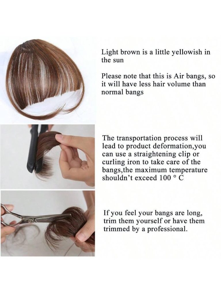 Clip In Bangs Front Neat Black Bangs Hairpiece Synthetic Fake Wig Piece Bangs Hairpiece Clip In Hair Extensions For Women Heat Resistant - Image 28