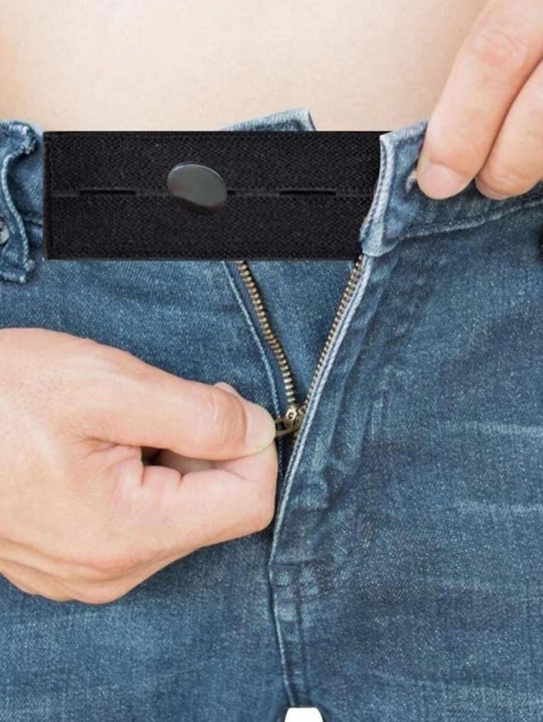 2pcs Waistband Extender Buckle, Elastic Adjustable Pants Extension, Maternity Pants Stretch Button - Image 3