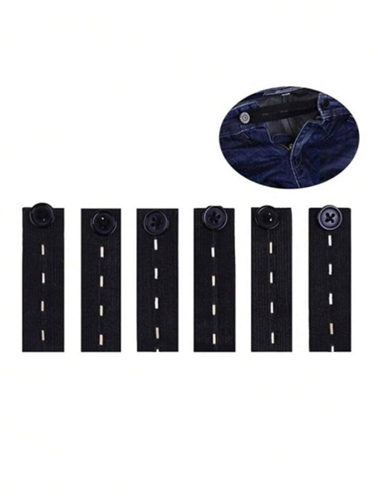 2pcs Waistband Extender Buckle, Elastic Adjustable Pants Extension, Maternity Pants Stretch Button - Image 4