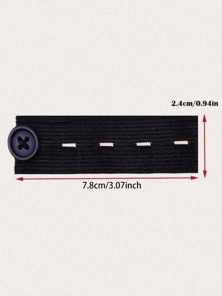2pcs Waistband Extender Buckle, Elastic Adjustable Pants Extension, Maternity Pants Stretch Button - Image 6