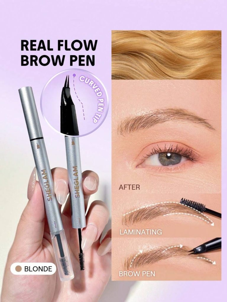 SHEGLAM Real Flow Laminating Brow Pen-Chocolate Brand Beauty Makeup Cosmetic For Women Girls Perfect For Fall Winter Ideal For Y2K Fancy Fashion Suitable For Birthday Present Halloween Party Ready Best Color - Image 2
