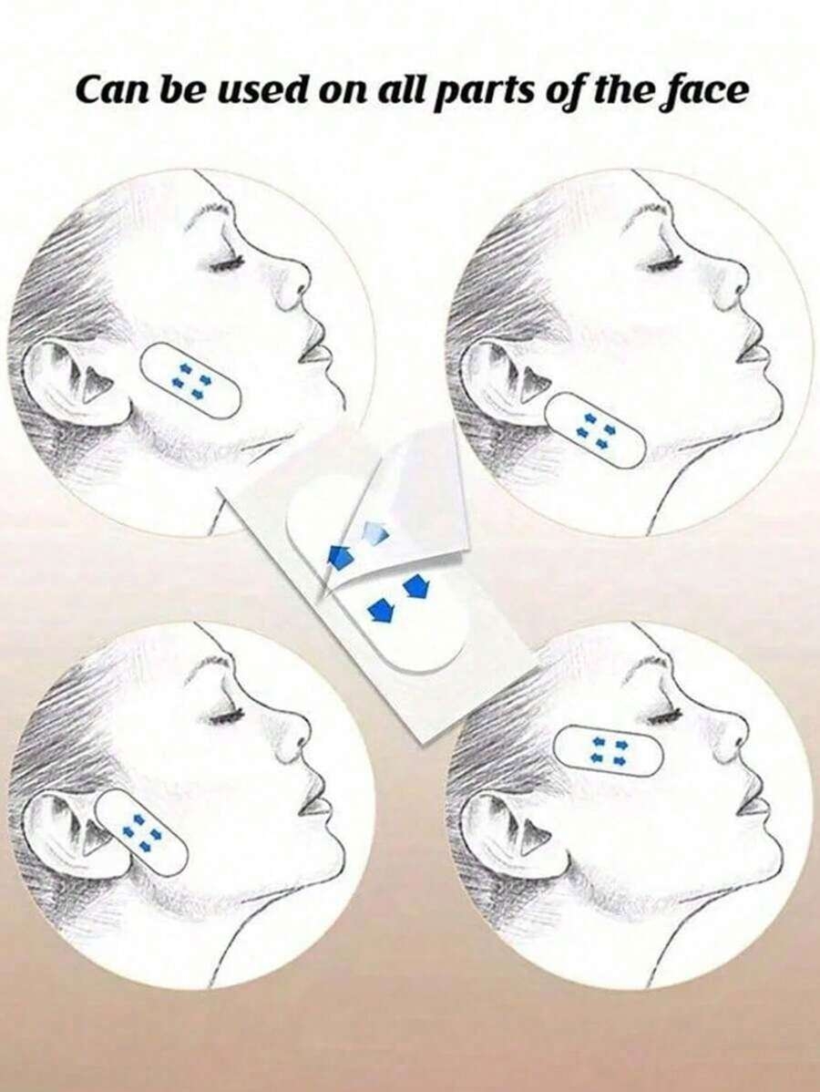 160pcs/120pcs/80pcs/40pcs Instant Lifting & Firming Facial Mask - Invisible Waterproof Peel-Off Mask For Double Chin, Neck & Face Slimming, Alcohol-Free, Suitable For All Skin Types, Unisex - Image 6