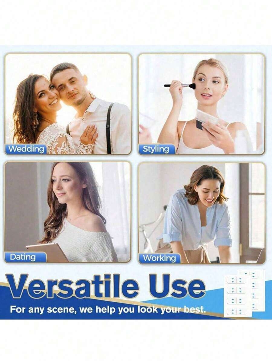 160pcs/120pcs/80pcs/40pcs Instant Lifting & Firming Facial Mask - Invisible Waterproof Peel-Off Mask For Double Chin, Neck & Face Slimming, Alcohol-Free, Suitable For All Skin Types, Unisex - Image 8