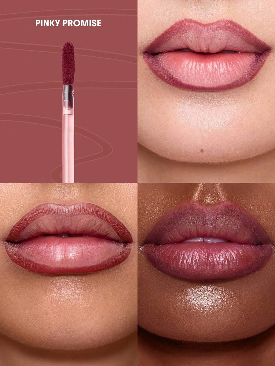 SHEGLAM Fall In Line Peel Off Lip Liner Stain-Pinky Promise Henna Brand Beauty Makeup Cosmetic For Women Girls Perfect For Fall Winter Ideal For Y2K Fancy Fashion Suitable For Birthday Present Halloween Party Ready Best Color - Image 3