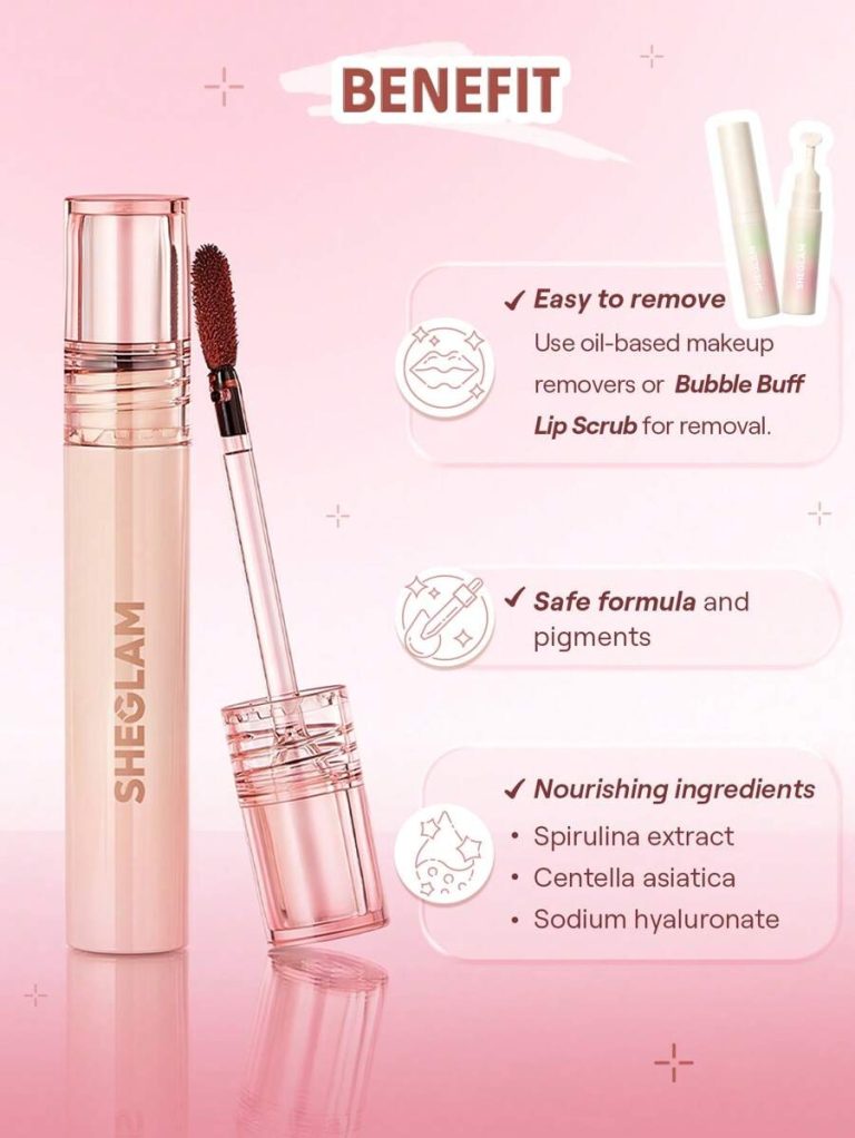 SHEGLAM Fall In Line Peel Off Lip Liner Stain-Pinky Promise Henna Brand Beauty Makeup Cosmetic For Women Girls Perfect For Fall Winter Ideal For Y2K Fancy Fashion Suitable For Birthday Present Halloween Party Ready Best Color - Image 7