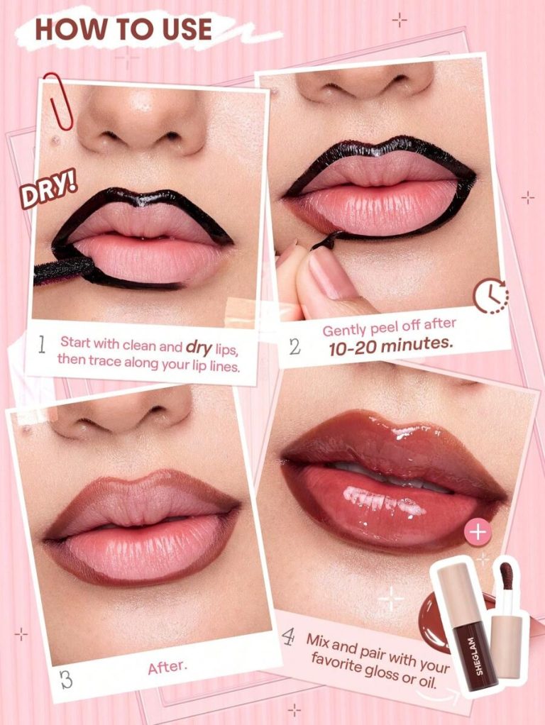 SHEGLAM Fall In Line Peel Off Lip Liner Stain-Pinky Promise Henna Brand Beauty Makeup Cosmetic For Women Girls Perfect For Fall Winter Ideal For Y2K Fancy Fashion Suitable For Birthday Present Halloween Party Ready Best Color - Image 15