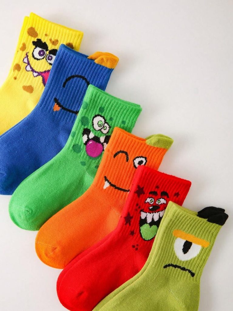 30/20 Pairs Children Socks, Boys/Girls Letter & Number Graphic Casual Sports Socks, Soft, Comfortable, Breathable, Cute, Versatile, Suitable For Back To School, Vacation, Holiday Gifts, Daily Wear, Random Color/Design Assortment, Spring/Summer - Image 4