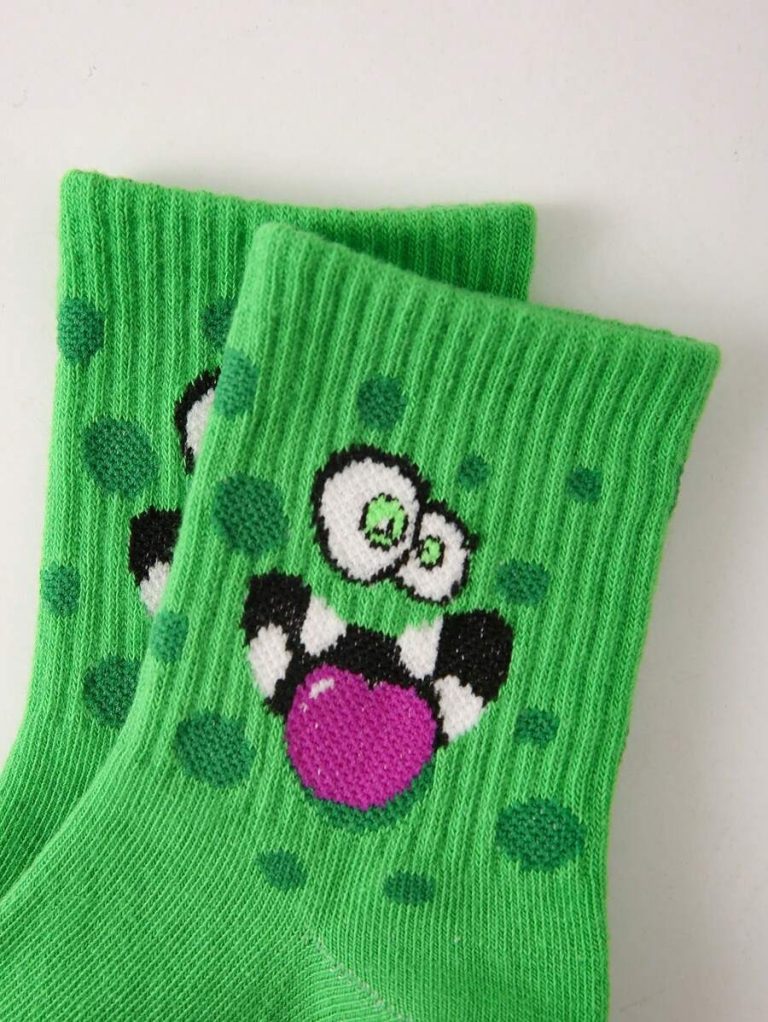30/20 Pairs Children Socks, Boys/Girls Letter & Number Graphic Casual Sports Socks, Soft, Comfortable, Breathable, Cute, Versatile, Suitable For Back To School, Vacation, Holiday Gifts, Daily Wear, Random Color/Design Assortment, Spring/Summer - Image 5