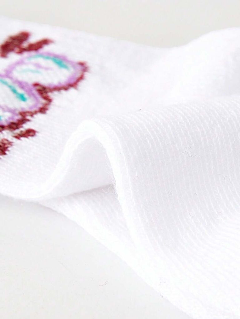 30/20 Pairs Children Socks, Boys/Girls Letter & Number Graphic Casual Sports Socks, Soft, Comfortable, Breathable, Cute, Versatile, Suitable For Back To School, Vacation, Holiday Gifts, Daily Wear, Random Color/Design Assortment, Spring/Summer - Image 13