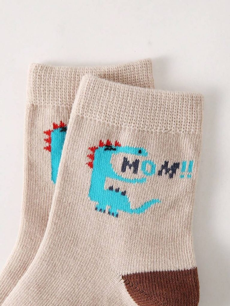 30/20 Pairs Children Socks, Boys/Girls Letter & Number Graphic Casual Sports Socks, Soft, Comfortable, Breathable, Cute, Versatile, Suitable For Back To School, Vacation, Holiday Gifts, Daily Wear, Random Color/Design Assortment, Spring/Summer - Image 16
