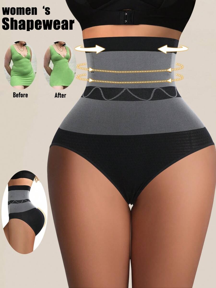 1 Pc Seamless High Waist Shaping Panties Slimming Tummy Control Underwear Waist Trainer Body Shaper Shapewear For Women Underwear Women's Underwear Sheath Flat Belly Woman Lingerie Briefs Butt Lifter - Image 2