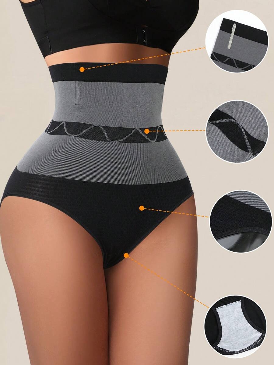 1 Pc Seamless High Waist Shaping Panties Slimming Tummy Control Underwear Waist Trainer Body Shaper Shapewear For Women Underwear Women's Underwear Sheath Flat Belly Woman Lingerie Briefs Butt Lifter - Image 3