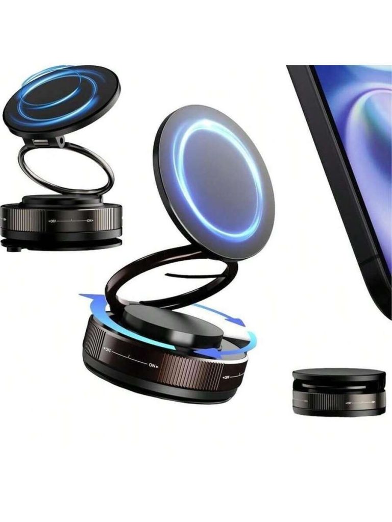 Upgraded 360°Vacuum Magnetic Phone Holder, Magnetic Car Phone Mount, Hands-Free Suction Cup Phone Holder For Car/Gym/Mirror/Shower, Car Mount Compatible With IPhone 16 Pro Max/Android,PS:Only Suitable For Installation On Smooth Surfaces - Image 3