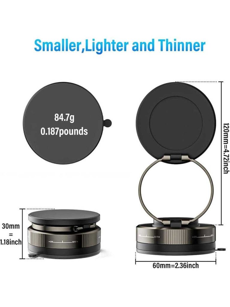 Upgraded 360°Vacuum Magnetic Phone Holder, Magnetic Car Phone Mount, Hands-Free Suction Cup Phone Holder For Car/Gym/Mirror/Shower, Car Mount Compatible With IPhone 16 Pro Max/Android,PS:Only Suitable For Installation On Smooth Surfaces - Image 4