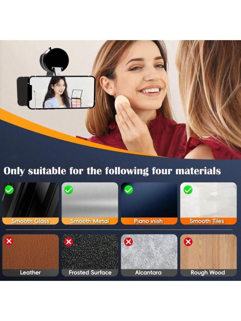 Upgraded 360°Vacuum Magnetic Phone Holder, Magnetic Car Phone Mount, Hands-Free Suction Cup Phone Holder For Car/Gym/Mirror/Shower, Car Mount Compatible With IPhone 16 Pro Max/Android,PS:Only Suitable For Installation On Smooth Surfaces - Image 10