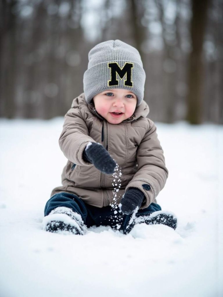 1PC Embroidered Personalized Baby Knitted Hat Toddler Children 26 Letter Beanie Cap Craft Baby Girls Boys Skull Hat For Infant Girls Daily Wear 1-5Y - Image 6