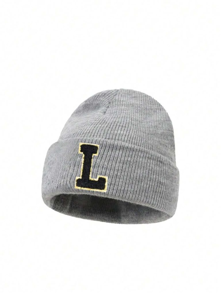 1PC Embroidered Personalized Baby Knitted Hat Toddler Children 26 Letter Beanie Cap Craft Baby Girls Boys Skull Hat For Infant Girls Daily Wear 1-5Y - Image 9