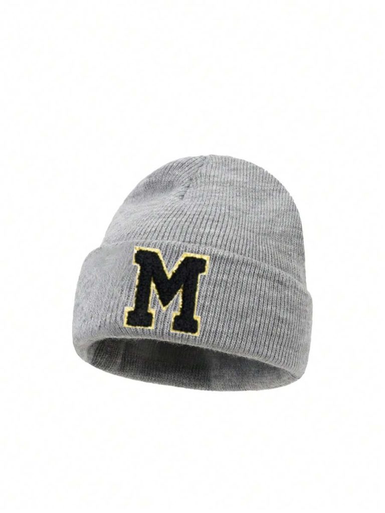 1PC Embroidered Personalized Baby Knitted Hat Toddler Children 26 Letter Beanie Cap Craft Baby Girls Boys Skull Hat For Infant Girls Daily Wear 1-5Y - Image 10