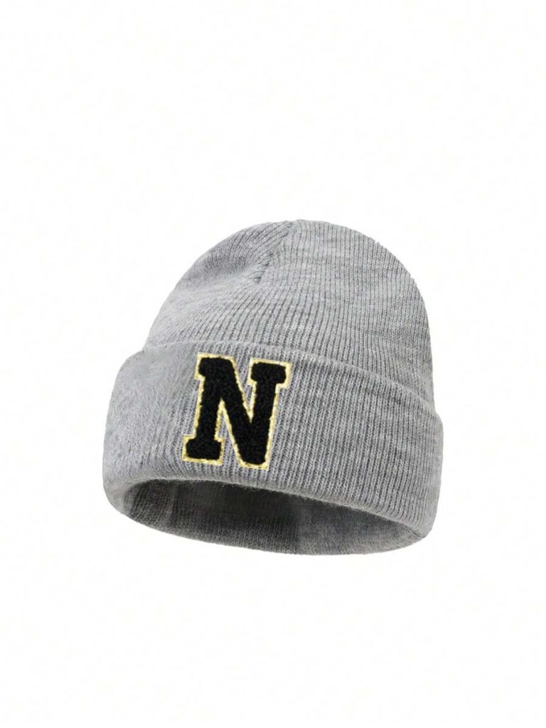 1PC Embroidered Personalized Baby Knitted Hat Toddler Children 26 Letter Beanie Cap Craft Baby Girls Boys Skull Hat For Infant Girls Daily Wear 1-5Y - Image 11