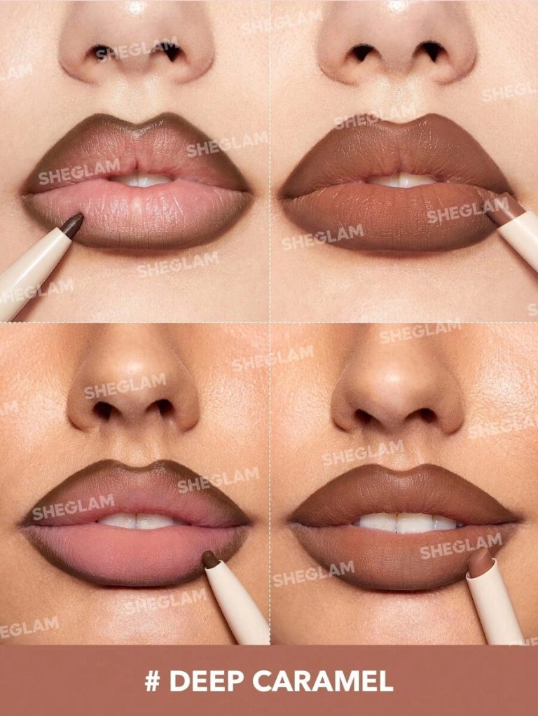 SHEGLAM Glam 101 Lipstick & Liner Duo-Deep Caramel 2-In-1 Matte Dual-Ended Lip Liner Lipstick Pencil Highly Pigmented Long Lasting Smooth Easy To Wear Lip Makeup Pink Brown Lip Liner Brand Beauty Makeup Cosmetic For Women Girls Perfect For Fall Winter Ideal For Y2K Fancy Fashion Suitable For Birthday Present Halloween Party Ready Best Color - Image 48