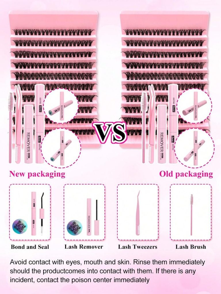 200PCS Dramatic C-Curl 8-16MM Mix DIY Lash Extension Kit Set DIY Bottom Lashes Eyelashes Book Big Volume Soft Individual Cluster Lashes Create A Fluffy Natural Wispy Y2k Butterfly Elements Pink Base Card Look At Home Long Lasting DIY Lashes Glue, DIY Glue Remover, DIY Lashes Tweezers (Bottom Lashes+100D) Lash Clusters Kit, Lashes, Eyelashes, Fake Lashes - Image 3