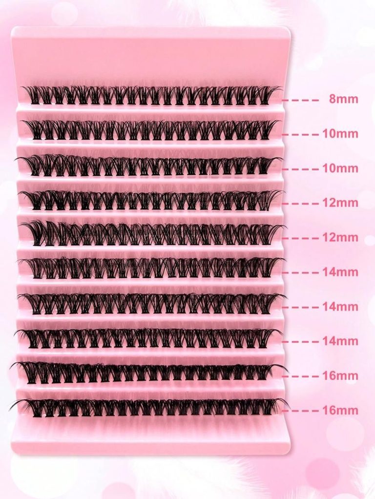 200PCS Dramatic C-Curl 8-16MM Mix DIY Lash Extension Kit Set DIY Bottom Lashes Eyelashes Book Big Volume Soft Individual Cluster Lashes Create A Fluffy Natural Wispy Y2k Butterfly Elements Pink Base Card Look At Home Long Lasting DIY Lashes Glue, DIY Glue Remover, DIY Lashes Tweezers (Bottom Lashes+100D) Lash Clusters Kit, Lashes, Eyelashes, Fake Lashes - Image 4