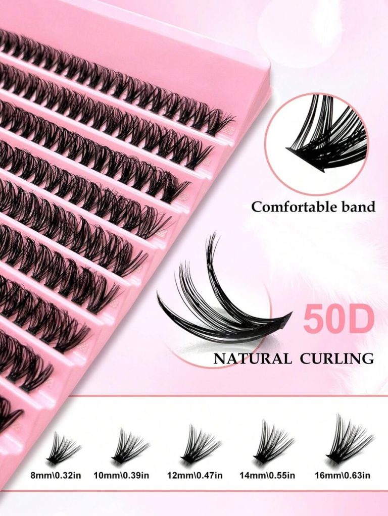 200PCS Dramatic C-Curl 8-16MM Mix DIY Lash Extension Kit Set DIY Bottom Lashes Eyelashes Book Big Volume Soft Individual Cluster Lashes Create A Fluffy Natural Wispy Y2k Butterfly Elements Pink Base Card Look At Home Long Lasting DIY Lashes Glue, DIY Glue Remover, DIY Lashes Tweezers (Bottom Lashes+100D) Lash Clusters Kit, Lashes, Eyelashes, Fake Lashes - Image 6