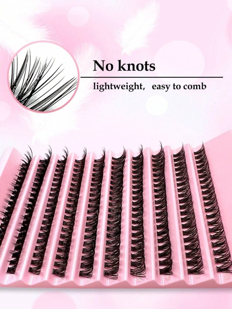 200PCS Dramatic C-Curl 8-16MM Mix DIY Lash Extension Kit Set DIY Bottom Lashes Eyelashes Book Big Volume Soft Individual Cluster Lashes Create A Fluffy Natural Wispy Y2k Butterfly Elements Pink Base Card Look At Home Long Lasting DIY Lashes Glue, DIY Glue Remover, DIY Lashes Tweezers (Bottom Lashes+100D) Lash Clusters Kit, Lashes, Eyelashes, Fake Lashes - Image 7