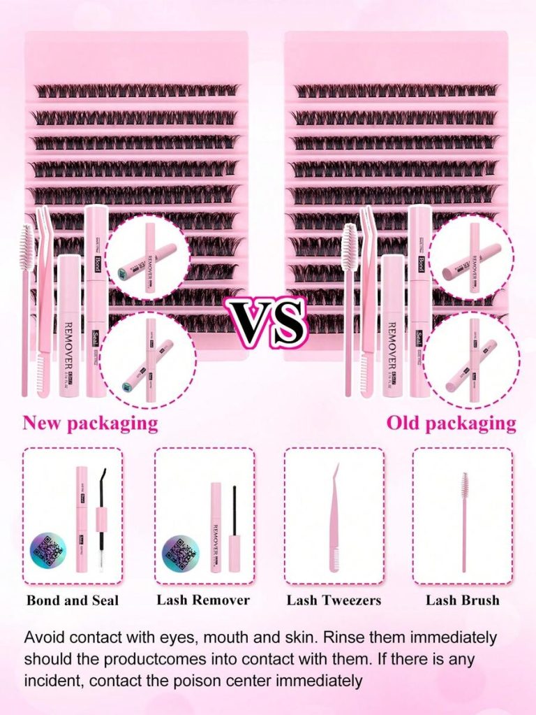 200PCS Dramatic C-Curl 8-16MM Mix DIY Lash Extension Kit Set DIY Bottom Lashes Eyelashes Book Big Volume Soft Individual Cluster Lashes Create A Fluffy Natural Wispy Y2k Butterfly Elements Pink Base Card Look At Home Long Lasting DIY Lashes Glue, DIY Glue Remover, DIY Lashes Tweezers (Bottom Lashes+100D) Lash Clusters Kit, Lashes, Eyelashes, Fake Lashes - Image 12