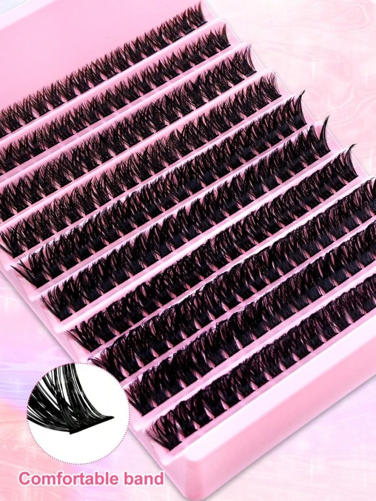 200PCS Dramatic C-Curl 8-16MM Mix DIY Lash Extension Kit Set DIY Bottom Lashes Eyelashes Book Big Volume Soft Individual Cluster Lashes Create A Fluffy Natural Wispy Y2k Butterfly Elements Pink Base Card Look At Home Long Lasting DIY Lashes Glue, DIY Glue Remover, DIY Lashes Tweezers (Bottom Lashes+100D) Lash Clusters Kit, Lashes, Eyelashes, Fake Lashes - Image 14
