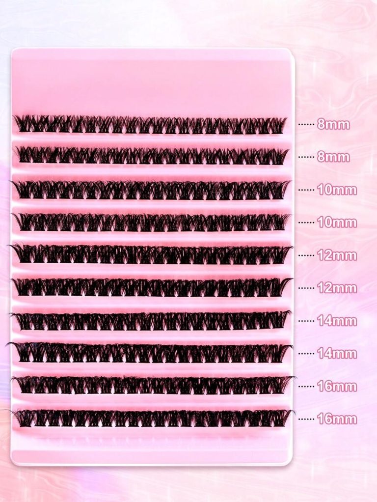 200PCS Dramatic C-Curl 8-16MM Mix DIY Lash Extension Kit Set DIY Bottom Lashes Eyelashes Book Big Volume Soft Individual Cluster Lashes Create A Fluffy Natural Wispy Y2k Butterfly Elements Pink Base Card Look At Home Long Lasting DIY Lashes Glue, DIY Glue Remover, DIY Lashes Tweezers (Bottom Lashes+100D) Lash Clusters Kit, Lashes, Eyelashes, Fake Lashes - Image 17