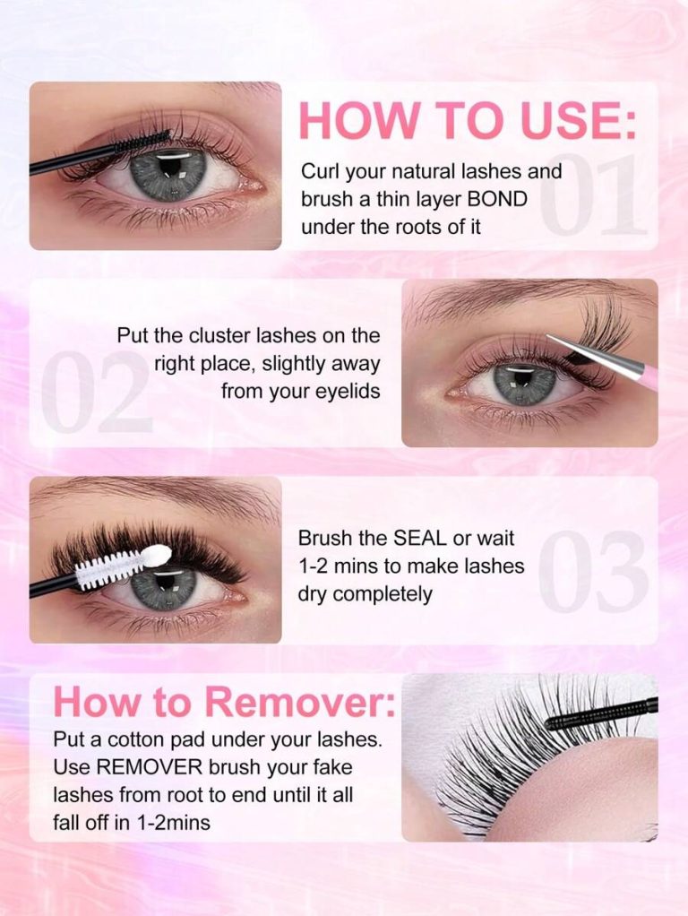 200PCS Dramatic C-Curl 8-16MM Mix DIY Lash Extension Kit Set DIY Bottom Lashes Eyelashes Book Big Volume Soft Individual Cluster Lashes Create A Fluffy Natural Wispy Y2k Butterfly Elements Pink Base Card Look At Home Long Lasting DIY Lashes Glue, DIY Glue Remover, DIY Lashes Tweezers (Bottom Lashes+100D) Lash Clusters Kit, Lashes, Eyelashes, Fake Lashes - Image 18