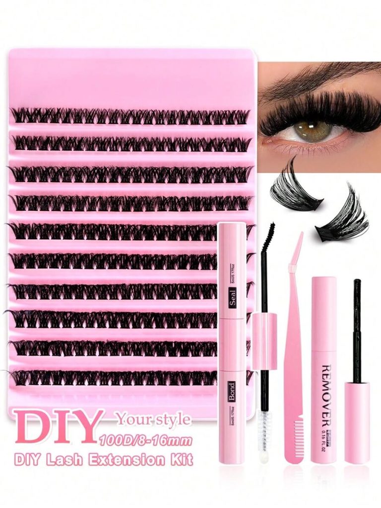 200PCS Dramatic C-Curl 8-16MM Mix DIY Lash Extension Kit Set DIY Bottom Lashes Eyelashes Book Big Volume Soft Individual Cluster Lashes Create A Fluffy Natural Wispy Y2k Butterfly Elements Pink Base Card Look At Home Long Lasting DIY Lashes Glue, DIY Glue Remover, DIY Lashes Tweezers (Bottom Lashes+100D) Lash Clusters Kit, Lashes, Eyelashes, Fake Lashes - Image 19
