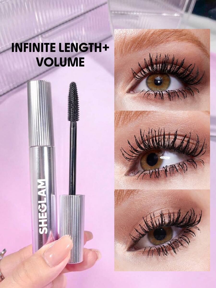 SHEGLAM Flutter Wink Volumizing Mascara Volumizing Lengthening Long-Lasting No Smudge Thick Lengthening Volume Big Eyes Mascara Brand Beauty Makeup Cosmetic For Women Girls Perfect For Fall Winter Ideal For Y2K Fancy Fashion Suitable For Birthday Present Halloween Party Ready Best Color - Image 2