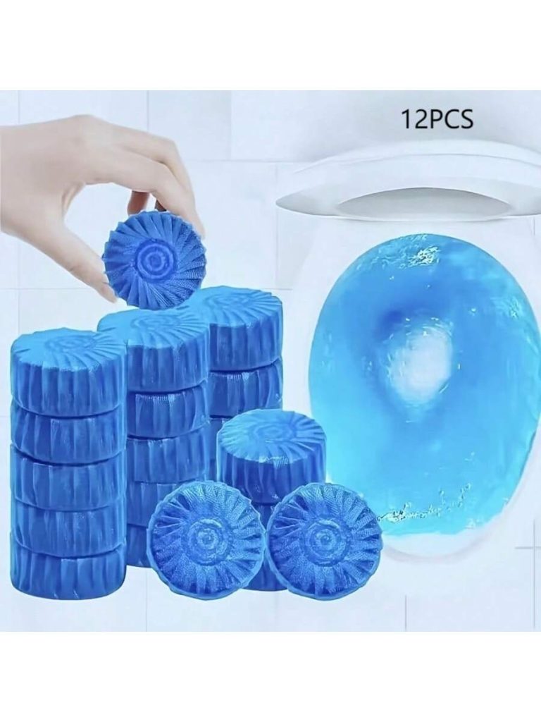 12Pcs Automatic Toilet Cleaner Tablets - Low Odor, Fresh, Perfect For Plastic Surfaces, Easy To Use, Suitable For Home Hygiene, Powerful Toilet Cleaner, Suitable For Tough Stains, Long-Lasting Deodorizer - Image 3