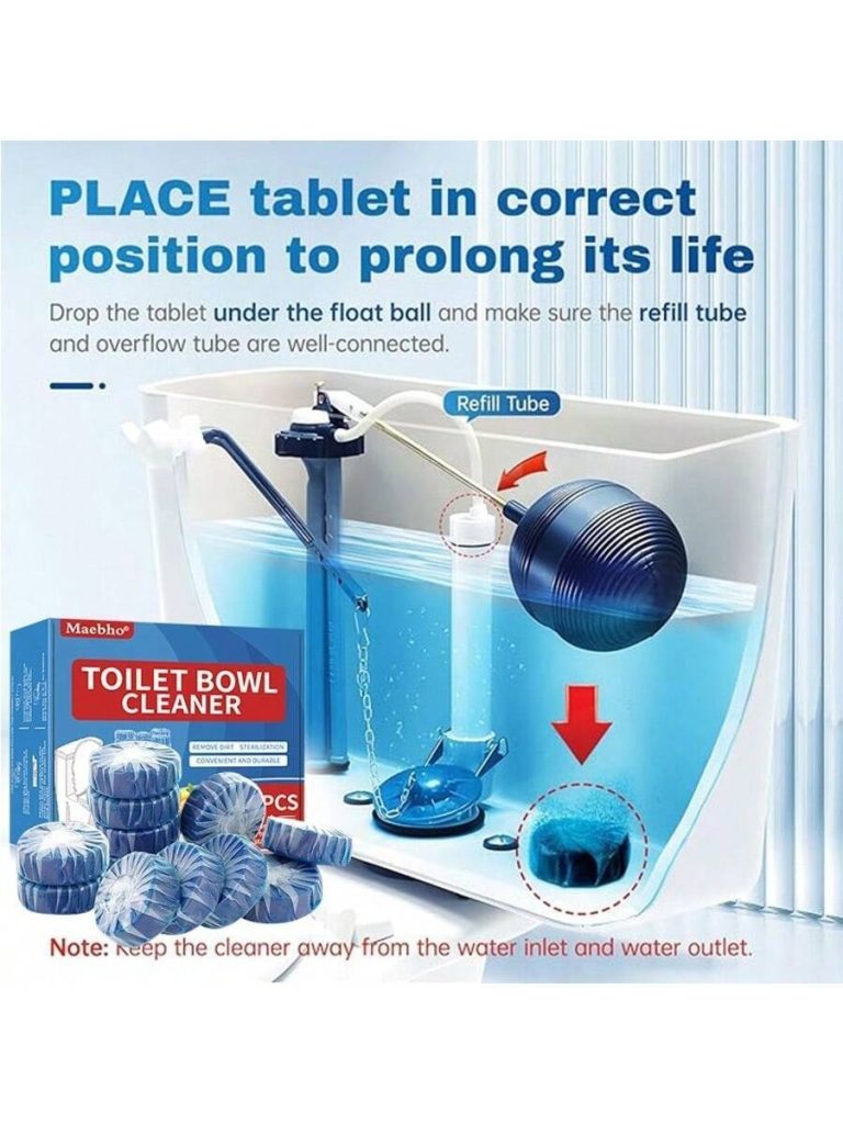 12Pcs Automatic Toilet Cleaner Tablets - Low Odor, Fresh, Perfect For Plastic Surfaces, Easy To Use, Suitable For Home Hygiene, Powerful Toilet Cleaner, Suitable For Tough Stains, Long-Lasting Deodorizer - Image 6